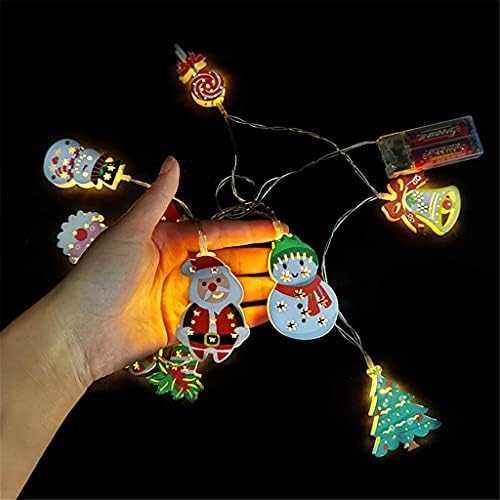 JWDYA Mikulás LED String Fények Garland Tündér Fény Karácsonyi Dekoráció Otthon Új Év Karácsonyi Parti Világítás (Szín : C, Méret