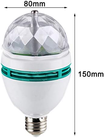 XUNATA 2-Pack Forgó LED Villogó Izzó RGB Több Változó Színű Kristály Színpadi Lámpa, E27