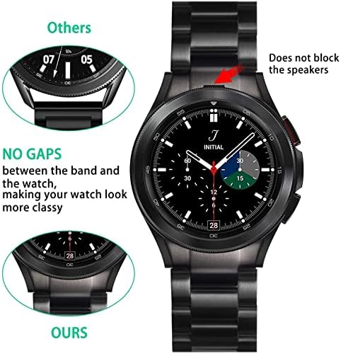 FETZE Smartwatch Zenekarok Kompatibilis a Samsung Galaxy Nézni Zenekarok 40/44mm 42/46mm, Rozsdamentes Acél Sport Karszalag Szíj Csere