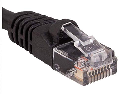 1 Láb CAT6 Ethernet Hálózati Öntött Boot LAN RJ45 Kábel által eBusinessCables (Fekete)