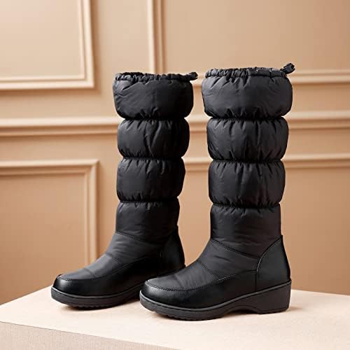 Női Hó Csizma Meleg Téli Cipő Pamut Boka Zoknit Vízálló Kényelmes Közepén Borjú Szabadtéri Cipők