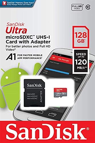 Ultra 128GB MicroSDXC Dolgozik vivo Y20 2021 Plusz által Ellenőrzött SanFlash, valamint SanDisk (A1/C10/U1/8k/120MBs)