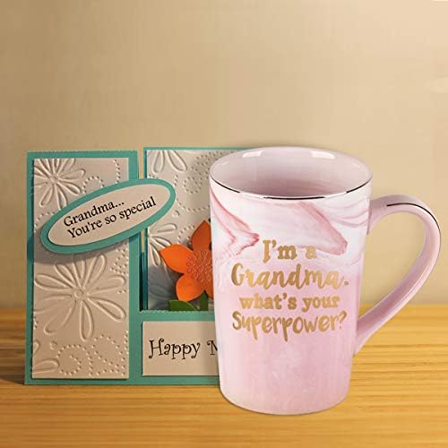 Ajándékok Nagyi - én egy Nagymama, Mi A Szupererő - Vicces Születésnapi Ajándékok Nagyi - Nagyi-Bögre - Nagyi Ajándékok - 14Oz Rózsaszín