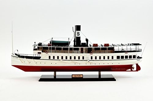 Saltsjon (Saltsjön) Gőzhajó - Kézzel Készített Fa Személyszállító Hajó Modell-32