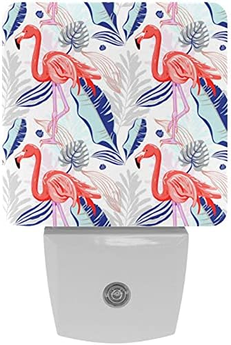 Rózsaszín Flamingó Trópusi Éjszaka Beltéri Világítás,Fal, Dekoratív Nightlights Hálószoba Gyerekszoba babaszoba Plug-in LED