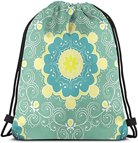 Mandala Gyönyörű, Inspiráló Színek Húzózsinórral hátizsák túrázáshoz hátizsák Vásárlás Sport, Jóga, vízálló tornaterem zsák összehúzható,