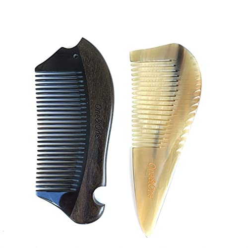 Horn comb - Kürt & Fából készült Fésűt, Haj -, Kézzel készített Természetes Fa Combs Anti-static & Nem Snag - Simítás Comb, Jól Fogat