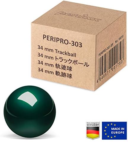 Perixx Peripro-303GLG Trackball, 1.34 Hüvelyk Csere Labdát Perimice meg M570, Fényes Zöld