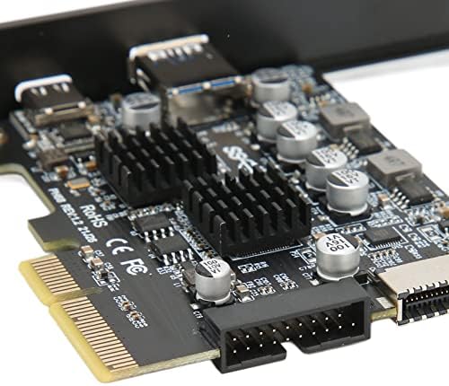 Hilitand PCI-E bővítőkártya, PH68 PPCIE 3.0 USB3.0 10 gbps PCIE Teljes Felület Bővítő Kártya Asztal, Támogatja az USB 3.2GEN210G C‑Típusú